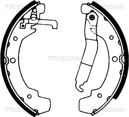 Triscan 8100 29437 - Bremžu loku komplekts www.autospares.lv