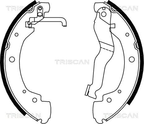 Triscan 8100 29549 - Bremžu loku komplekts autospares.lv