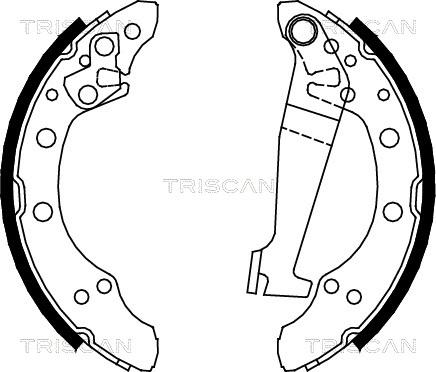 Triscan 8100 29345 - Bremžu loku komplekts autospares.lv