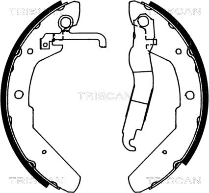 Triscan 8100 29370 - Bremžu loku komplekts www.autospares.lv