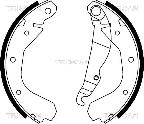 Triscan 8100 24409 - Bremžu loku komplekts autospares.lv