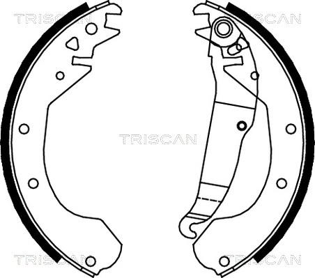 Triscan 8100 24410 - Bremžu loku komplekts autospares.lv