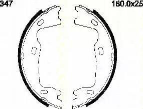 Triscan 8100 24347 - Bremžu loku komplekts autospares.lv