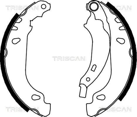 Triscan 8100 25637 - Brake Shoe Set www.autospares.lv