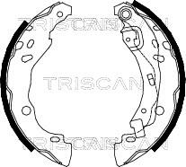 Triscan 8100 25001 - Brake Shoe Set www.autospares.lv