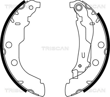 Triscan 8100 28582 - Bremžu loku komplekts www.autospares.lv