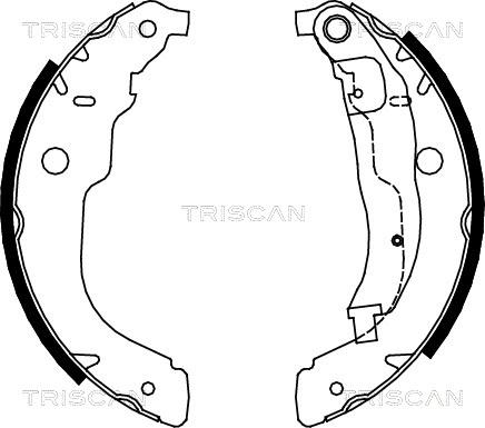 Triscan 8100 28053 - Brake Shoe Set www.autospares.lv