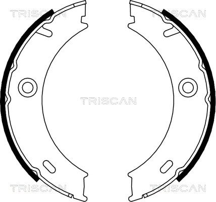 Triscan 8100 23025 - Bremžu loku kompl., Stāvbremze www.autospares.lv