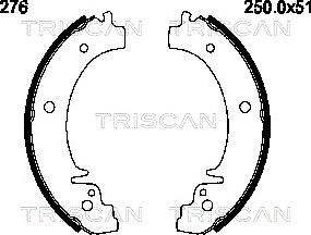 Triscan 8100 70276 - Bremžu loku komplekts www.autospares.lv