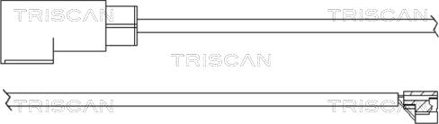 Triscan 8115 16003 - Indikators, Bremžu uzliku nodilums www.autospares.lv