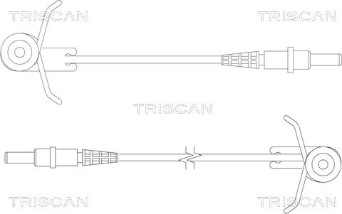 Triscan 8115 10004 - Indikators, Bremžu uzliku nodilums www.autospares.lv