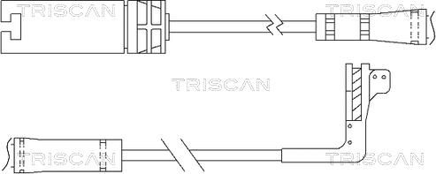 Triscan 8115 11054 - Indikators, Bremžu uzliku nodilums www.autospares.lv