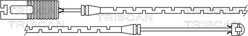 Triscan 8115 11004 - Warning Contact, brake pad wear www.autospares.lv