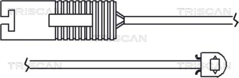 Triscan 8115 11005 - Indikators, Bremžu uzliku nodilums autospares.lv