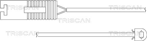 Triscan 8115 11014 - Warning Contact, brake pad wear www.autospares.lv