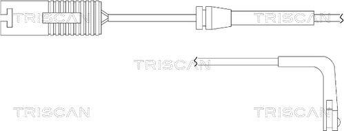 Triscan 8115 11016 - Warning Contact, brake pad wear www.autospares.lv