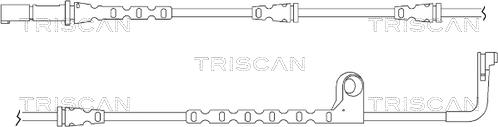 Triscan 8115 11038 - Сигнализатор, износ тормозных колодок www.autospares.lv