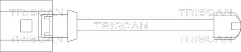 Triscan 8115 29012 - Indikators, Bremžu uzliku nodilums www.autospares.lv