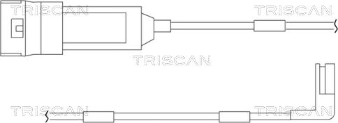 Triscan 8115 24004 - Indikators, Bremžu uzliku nodilums www.autospares.lv