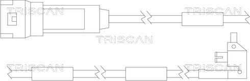 Triscan 8115 24003 - Indikators, Bremžu uzliku nodilums www.autospares.lv