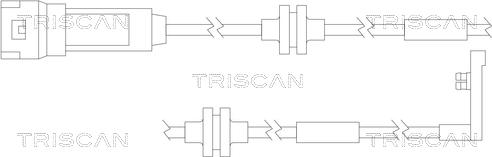 Triscan 8115 24014 - Indikators, Bremžu uzliku nodilums www.autospares.lv