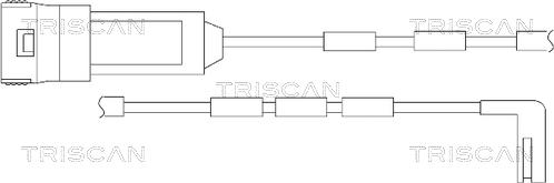 Triscan 8115 24016 - Indikators, Bremžu uzliku nodilums www.autospares.lv