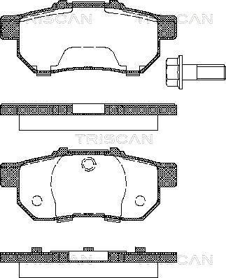 Triscan 8110 40978 - Bremžu uzliku kompl., Disku bremzes autospares.lv