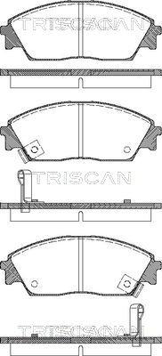 Triscan 8110 40977 - Brake Pad Set, disc brake www.autospares.lv