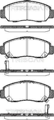 Triscan 8110 40057 - Тормозные колодки, дисковые, комплект www.autospares.lv