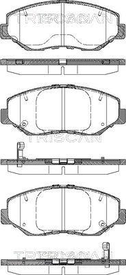 Triscan 8110 40060 - Тормозные колодки, дисковые, комплект www.autospares.lv