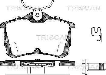 Triscan 8110 40006 - Bremžu uzliku kompl., Disku bremzes www.autospares.lv