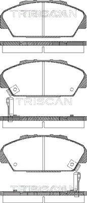 Triscan 8110 40001 - Тормозные колодки, дисковые, комплект www.autospares.lv