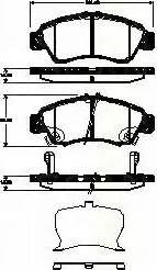 Triscan 8110 40011 - Bremžu uzliku kompl., Disku bremzes www.autospares.lv