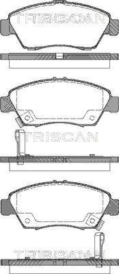 Triscan 8110 40168 - Bremžu uzliku kompl., Disku bremzes autospares.lv