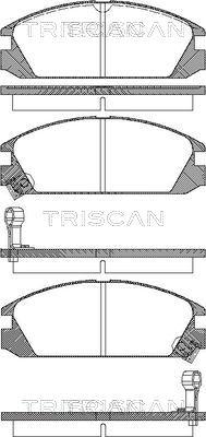 Triscan 8110 40853 - Тормозные колодки, дисковые, комплект www.autospares.lv