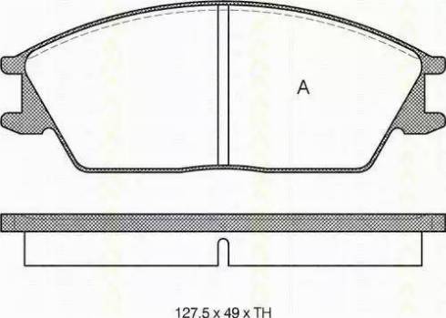 Triscan 8110 40852 - Bremžu uzliku kompl., Disku bremzes www.autospares.lv