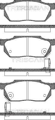 Triscan 8110 40884 - Bremžu uzliku kompl., Disku bremzes www.autospares.lv