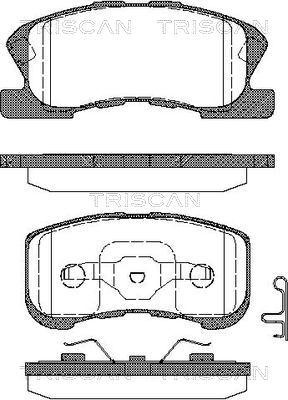 Triscan 8110 41002 - Bremžu uzliku kompl., Disku bremzes www.autospares.lv