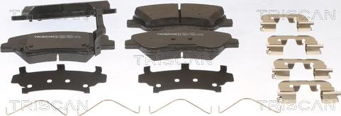 Triscan 8110 43057 - Тормозные колодки, дисковые, комплект www.autospares.lv