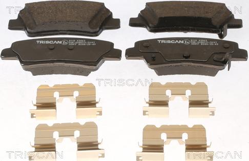 Triscan 8110 43063 - Bremžu uzliku kompl., Disku bremzes www.autospares.lv