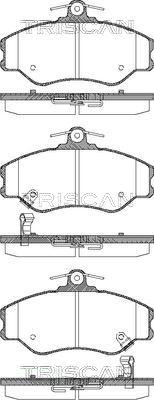 Triscan 8110 43002 - Тормозные колодки, дисковые, комплект www.autospares.lv