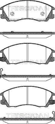 Triscan 8110 43019 - Bremžu uzliku kompl., Disku bremzes www.autospares.lv