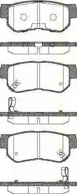 Triscan 8110 43014 - Brake Pad Set, disc brake www.autospares.lv