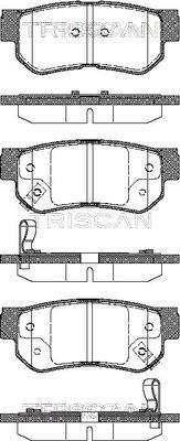 Triscan 8110 43011 - Brake Pad Set, disc brake www.autospares.lv