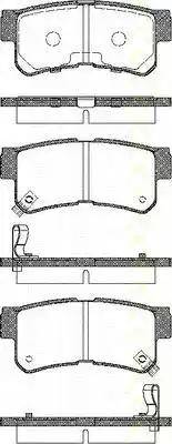 Triscan 8110 43018 - Brake Pad Set, disc brake www.autospares.lv