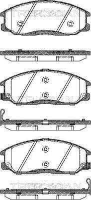 Triscan 8110 43017 - Brake Pad Set, disc brake www.autospares.lv