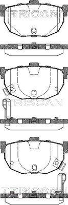 Triscan 8110 43026 - Brake Pad Set, disc brake www.autospares.lv