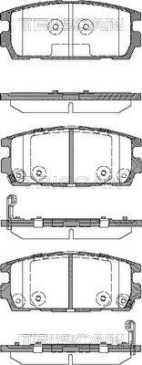 Triscan 8110 43020 - Тормозные колодки, дисковые, комплект www.autospares.lv