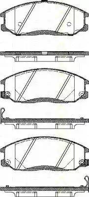 Triscan 8110 43021 - Bremžu uzliku kompl., Disku bremzes www.autospares.lv