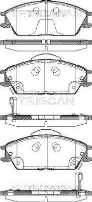 Triscan 8110 43023 - Bremžu uzliku kompl., Disku bremzes autospares.lv